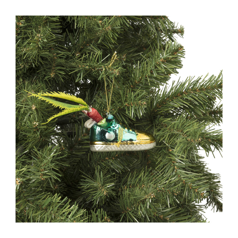 Kersthanger schoen - glas - 7x9.6x4 cm