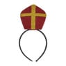 Diadeem mijter Sinterklaas - rood