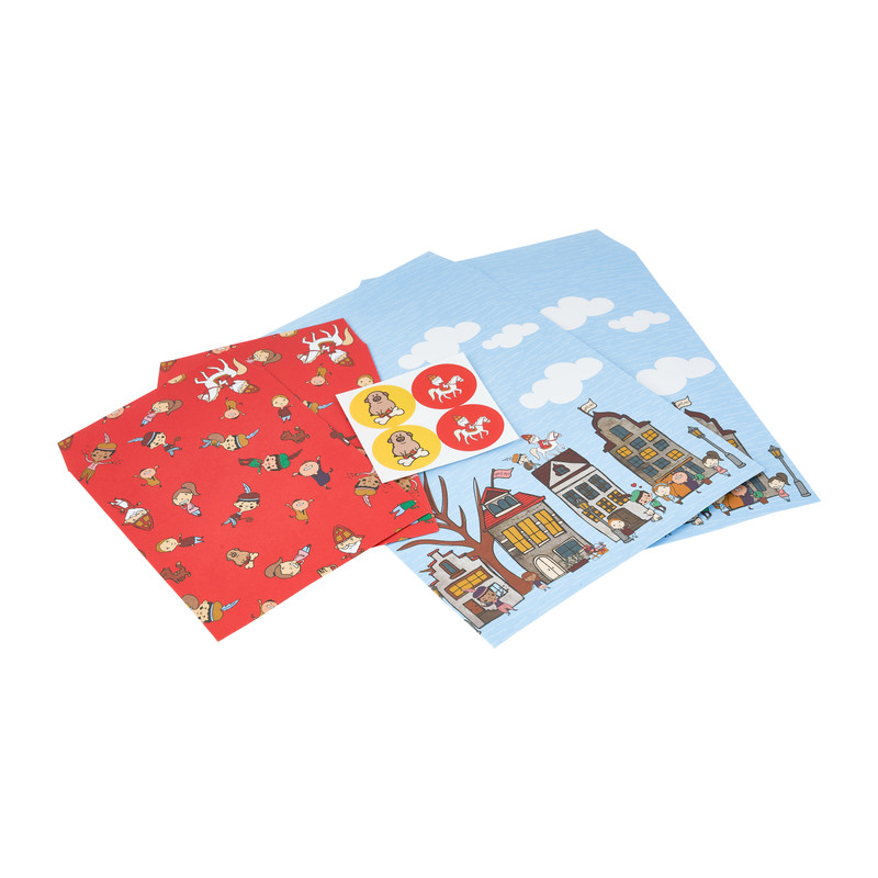 Cadeauzakjes met stickers sinterklaas