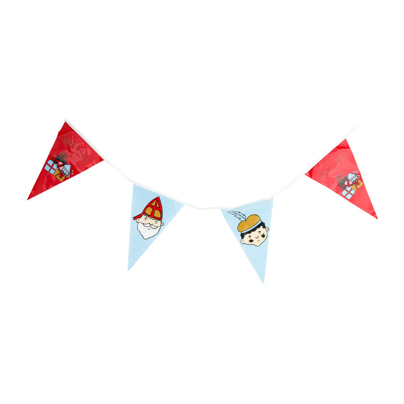 Vlaggenlijn sint & piet - 6 m