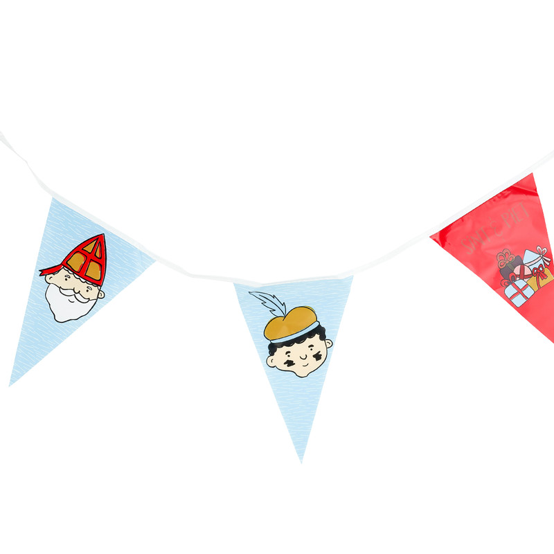 Vlaggenlijn sint & piet - 6 m