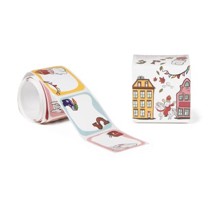Naamstickers op rol sint