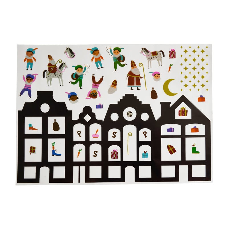 XL raamsticker - sinterklaas