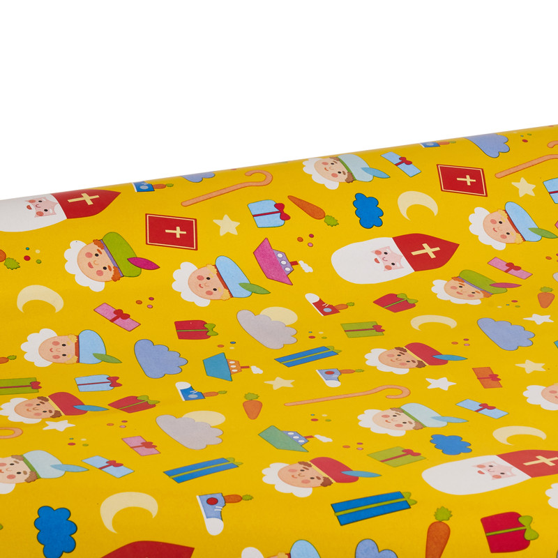 Inpakpapier Sint - diverse varianten - 200x70 cm