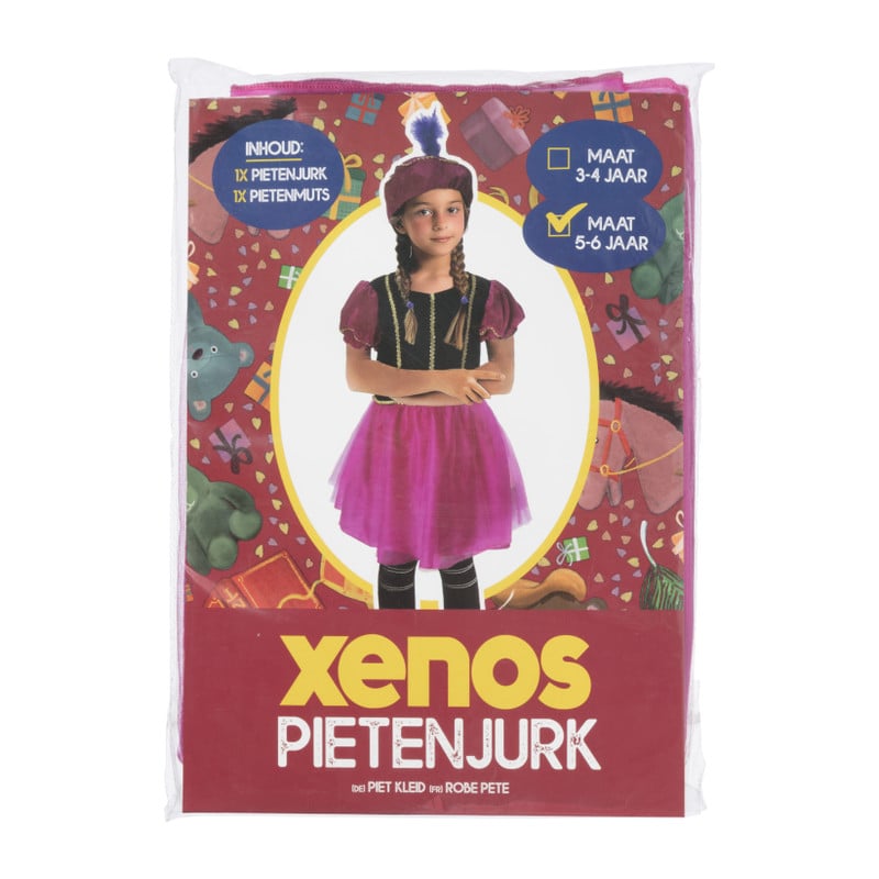 Pietenjurk - roze - 3-4 jaar