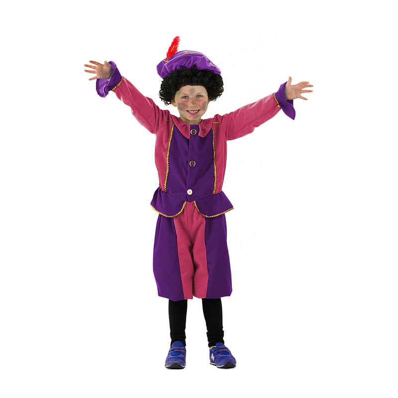 Pietenpakje - paars - 6-9 jaar