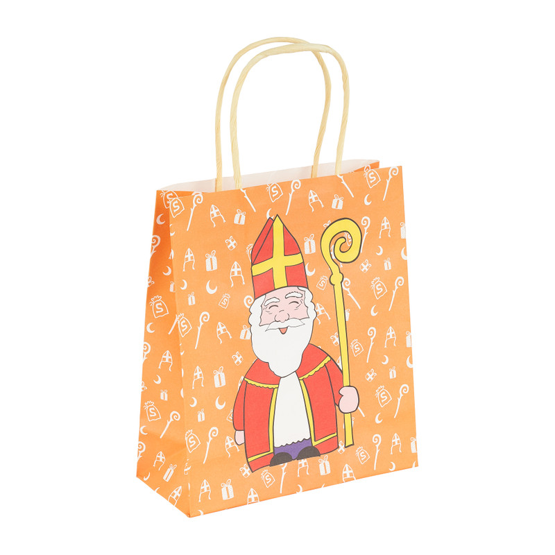 Cadeautasje sint - 18x21 cm - papier
