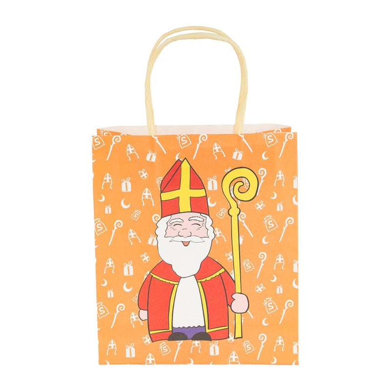 Cadeautasje sint - 18x21 cm - papier