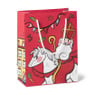 Cadeautasje Sinterklaas - rood - 22.5x17.5x10 cm