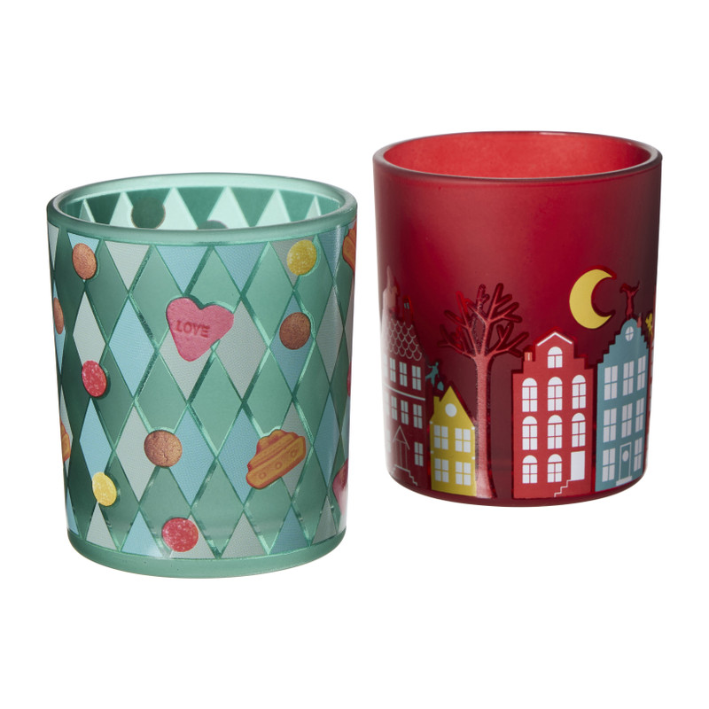 Sint theelichthouders - ø7x8 cm - diverse varianten 