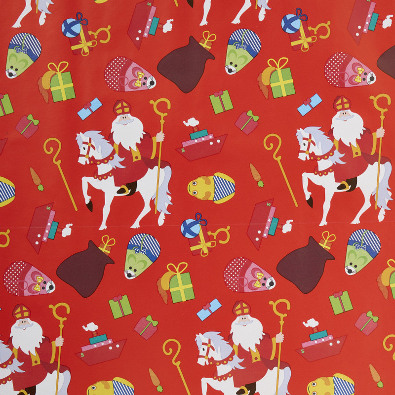 Inpakpapier sinterklaas - diverse varianten - 300x70 cm 