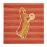 Servet teckel sinterklaas - rood - 33x33 cm