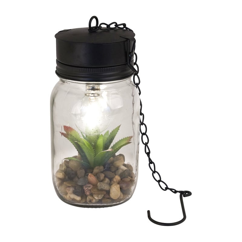 Hanglamp LED met aloe plant - ⌀10x21 cm