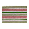 Deurmat gestreept - groen/roze - 60x40 cm