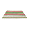 Deurmat gestreept - groen/roze - 60x40 cm