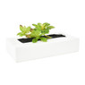 Wandpot keramisch - wit - 24x10x12 cm