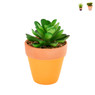 Kunstplantje in terra pot - diverse varianten - Ø7x6,5 cm