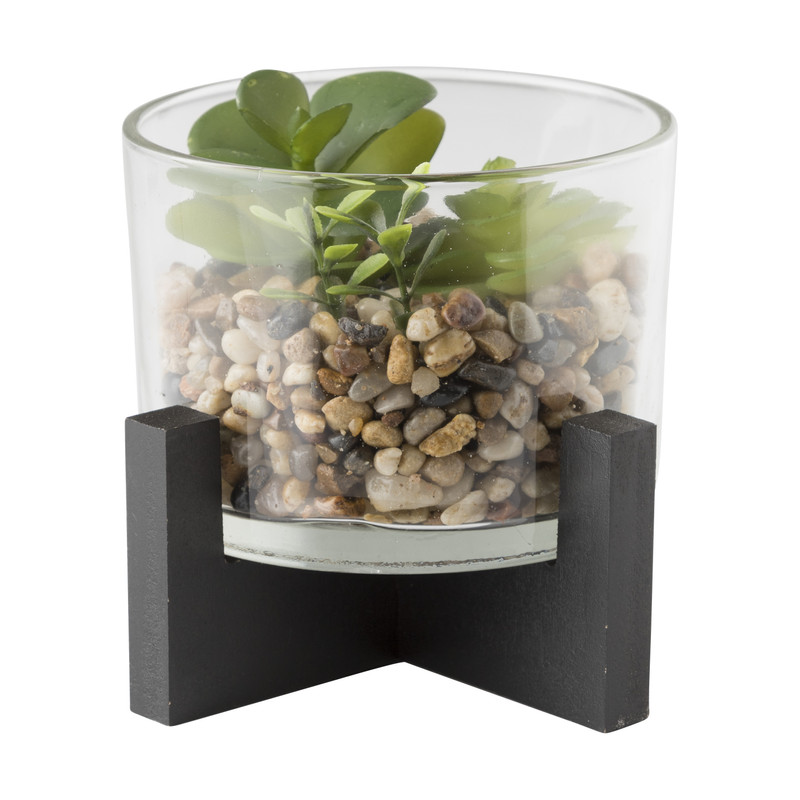 Kunstplant in pot - diverse varianten - 15x15x15 cm