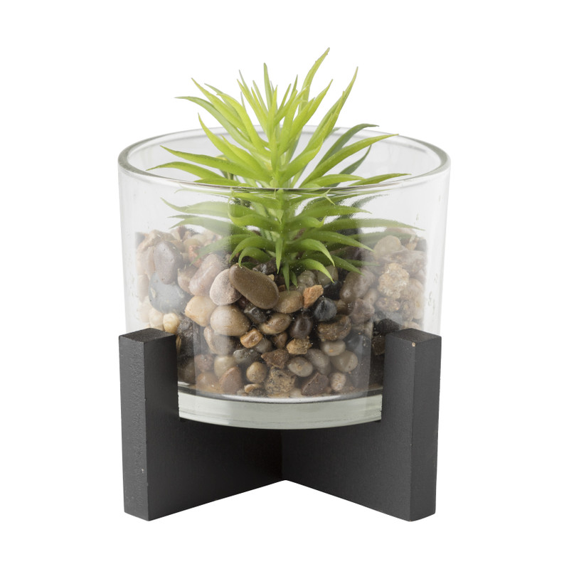 Kunstplant in pot - diverse varianten - 15x15x15 cm