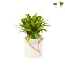 Kunstplantje in jute zakje - diverse varianten