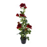 Kunstplant rode roos - 95 cm 