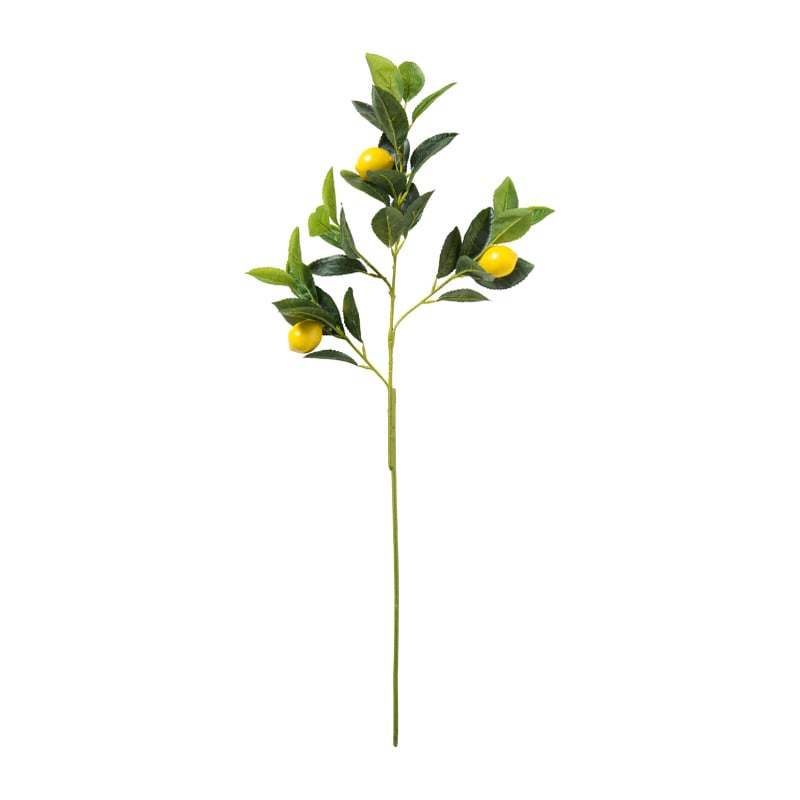 Kunst citroentak - groen/geel - 80 cm