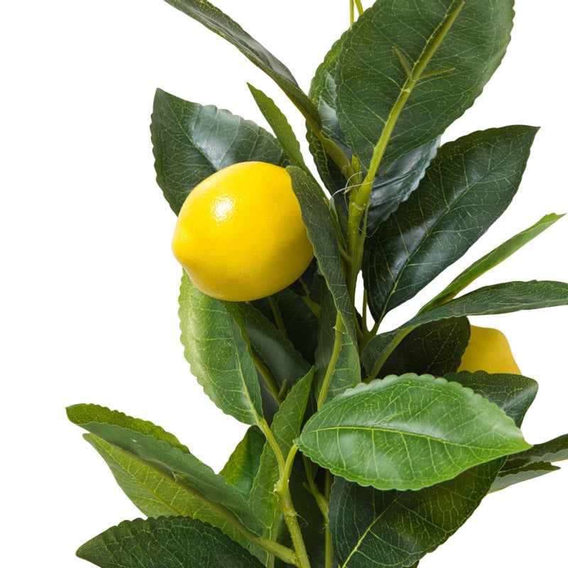 Kunst citroentak - groen/geel - 80 cm