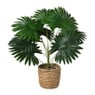 Kunstplant palm - groen - ø11.5x38 cm 