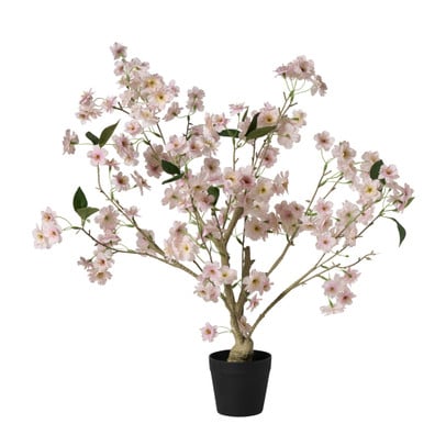 Kunstplant bloesemboom - roze - 65 cm