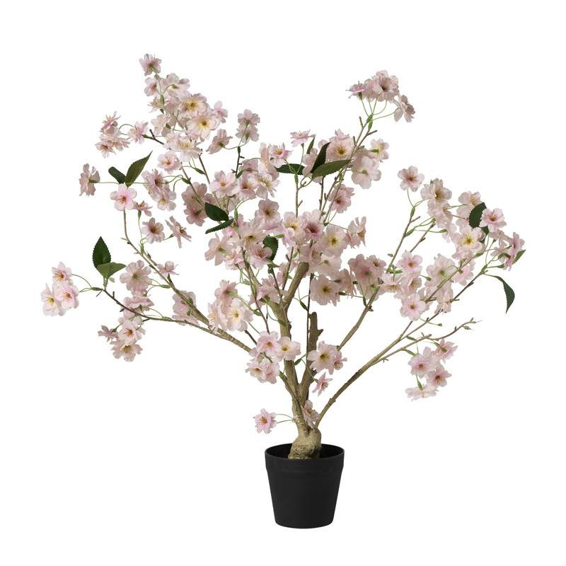 Kunstplant bloesemboom - roze - 65 cm