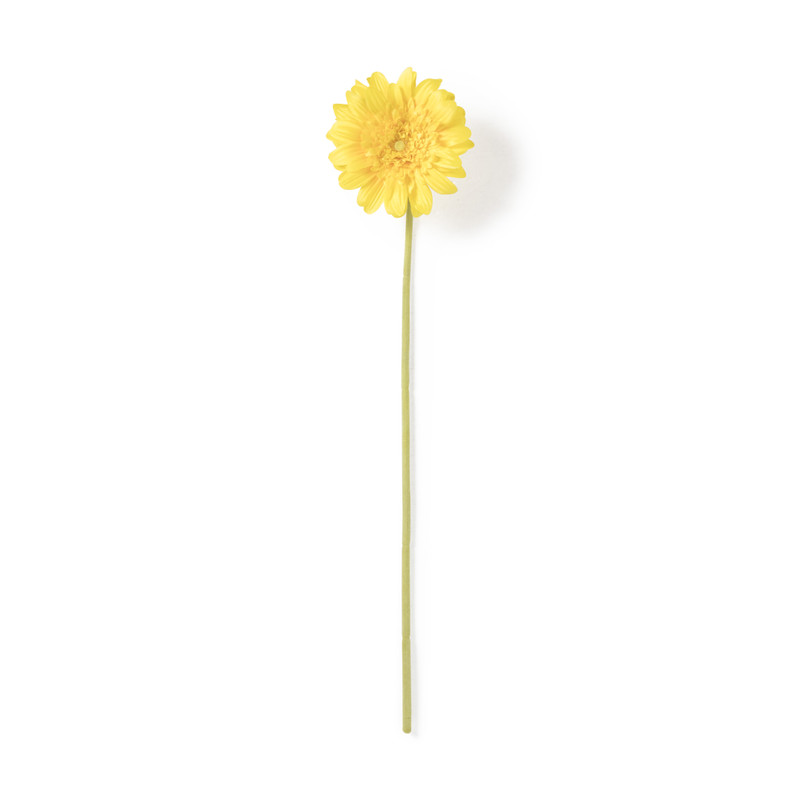Kunstbloem gerbera geel 60 cm