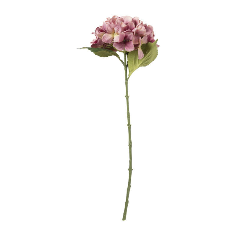 Kunstbloem hortensia - lichtroze - 63 cm