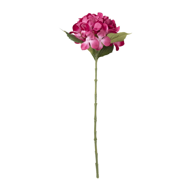 Kunstbloem hortensia - roze - 63 cm
