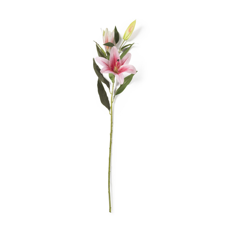 Kunstbloem lelie - roze - 91 cm