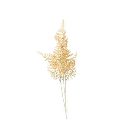 Kunsttak waaier - beige - 74 cm
