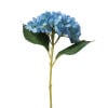 Kunstbloem hortensia - blauw - 46 cm