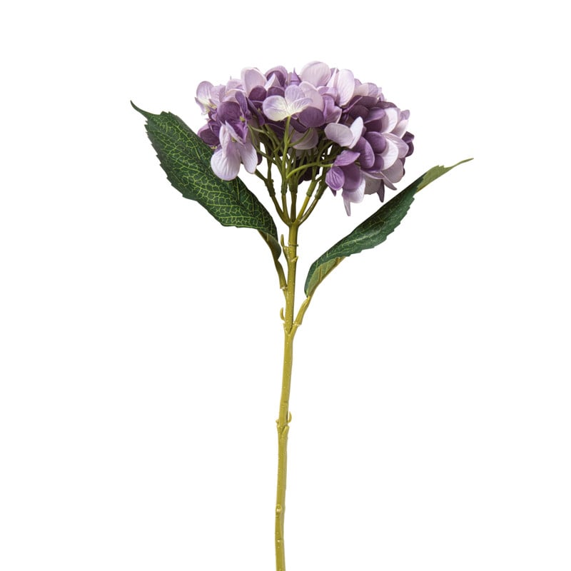 Kunstbloem hortensia - paars - 46 cm