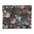Behang bloemenprint - donkergroen
