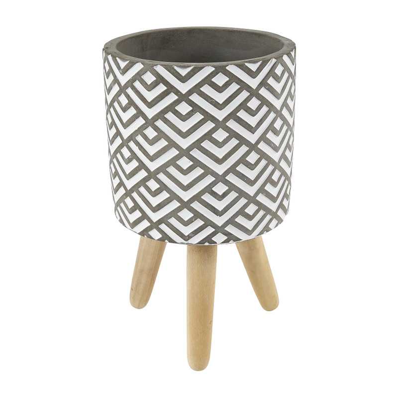 Cement potje - ø10.7x19 cm