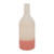 Vaasje fles - roze - 20 cm hoog