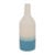 Vaasje fles - blauw - 20 cm hoog