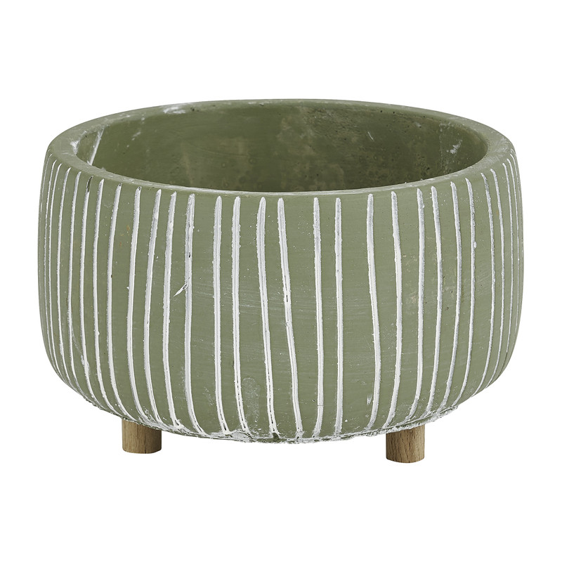 Plantenpot - groen- ø13.5x8.5 cm 