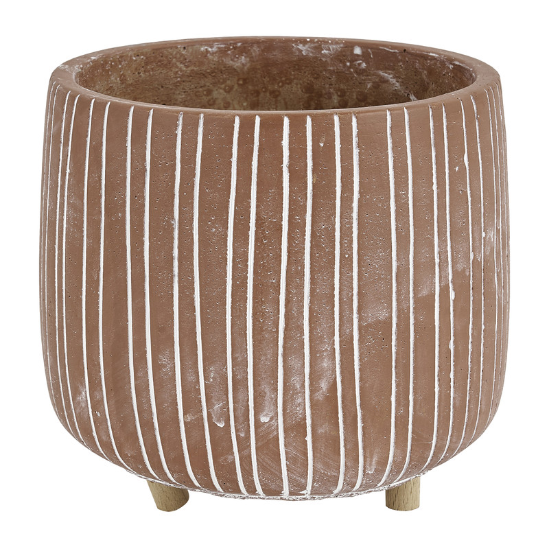 Plantenpot - oranje - ø14.5x14 cm 