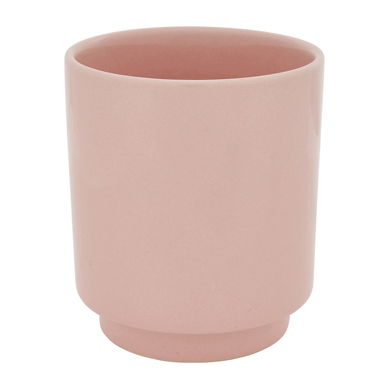 Keramiek plantenpotje - roze - ø9x10 cm