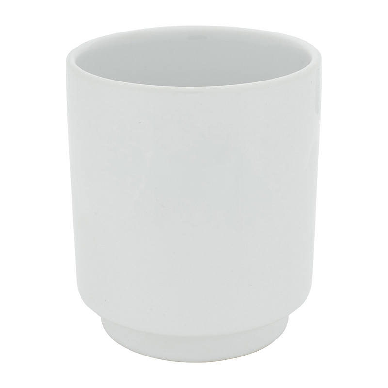 Keramiek plantenpotje - wit - ø9x10 cm