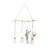 Tak met hangende vaasjes - 47x5x10 cm 