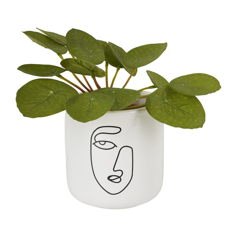 Bloempot met gezicht - Ø11x11 cm