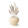 Keramische vaas - bol - naturel - 31x31x25.5 cm