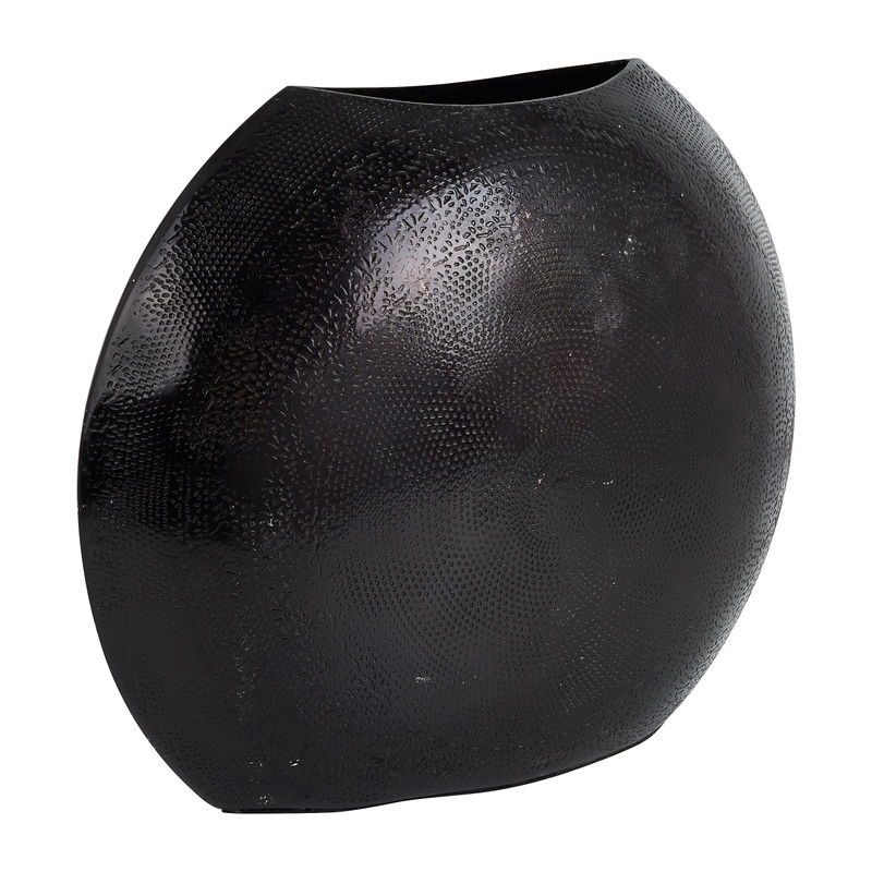 Vaas rond relief -Ø28x3x23 cm