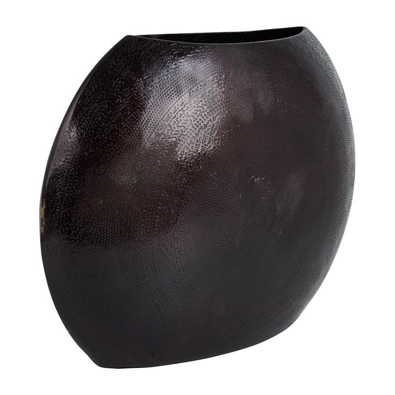 Vaas rond relief - Ø36x6x26 cm